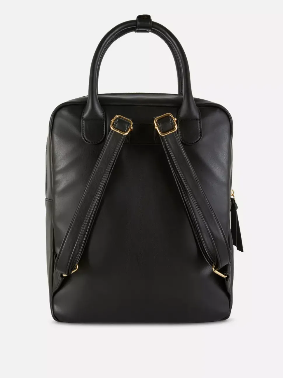 Plecak ze sztucznej skóry z uchwytem do przenoszenia