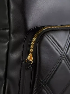 Plecak ze sztucznej skóry z uchwytem do przenoszenia