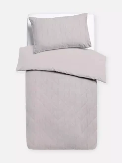 Pościel na łóżko jednoosobowe z pikowaniem w romby