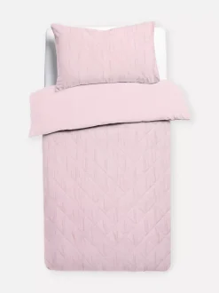 Pościel na łóżko jednoosobowe z pikowaniem w romby