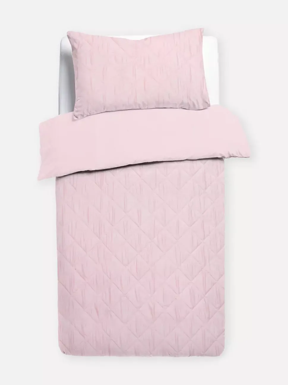 Pościel na łóżko jednoosobowe z pikowaniem w romby