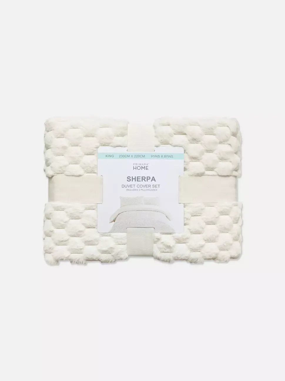 Pościel w rozmiarze king o fakturze plastra miodu