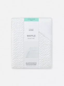 Pościel w rozmiarze king o waflowej teksturze