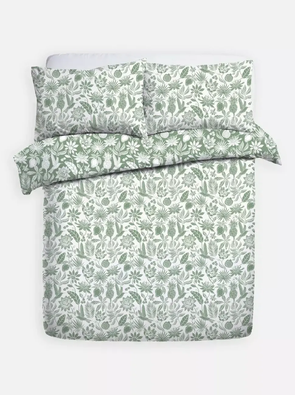 Pościel w tropikalne liście na łóżko typu king