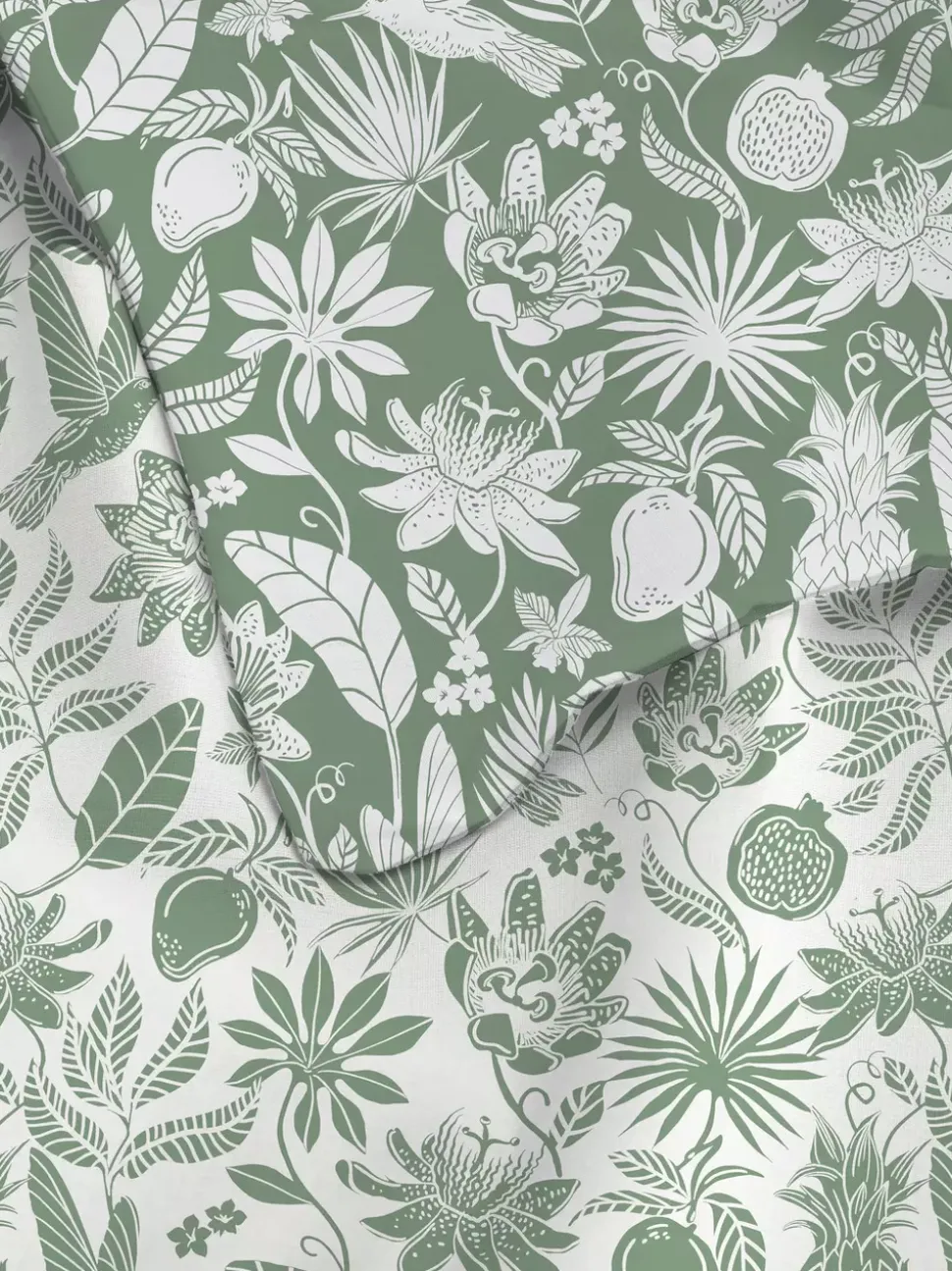 Pościel w tropikalne liście na łóżko typu king