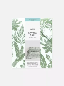 Pościel w tropikalne liście na łóżko typu king