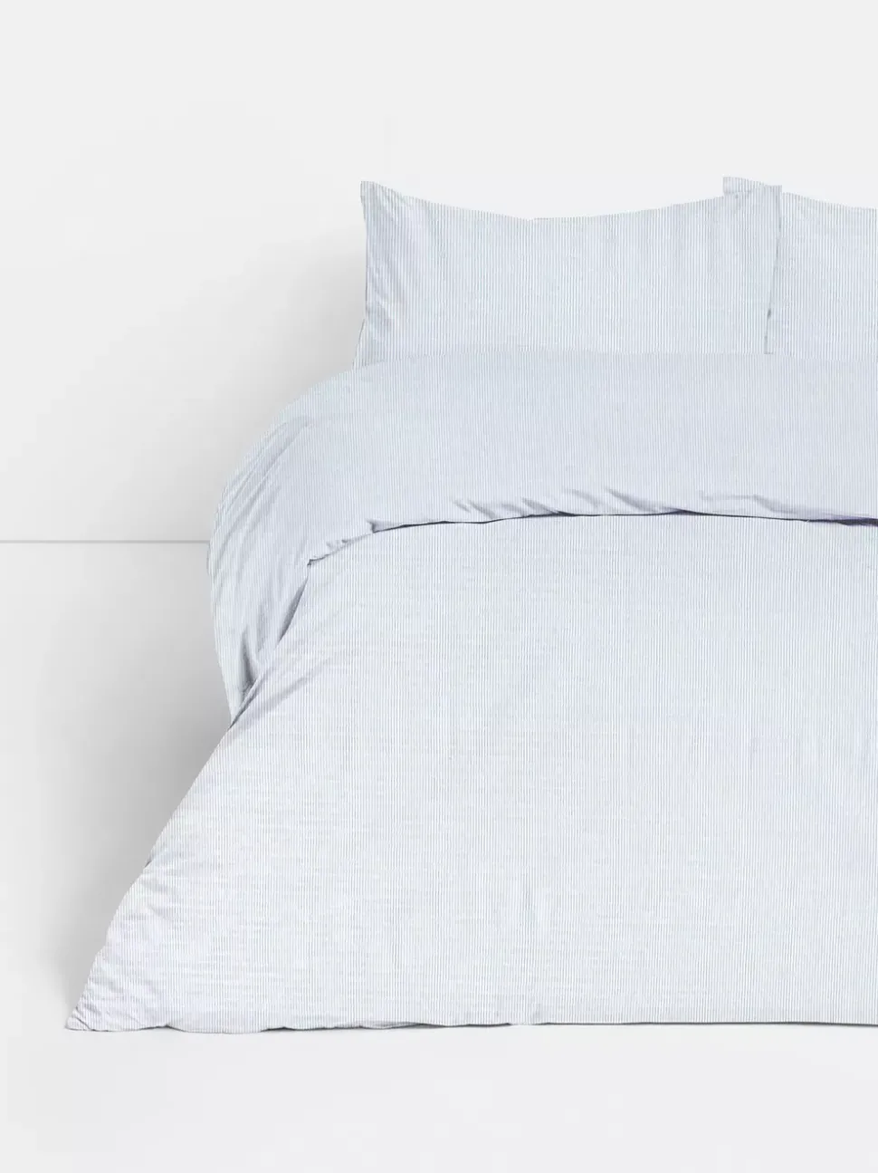 Pościel z materiału seersucker w paski, rozmiar king