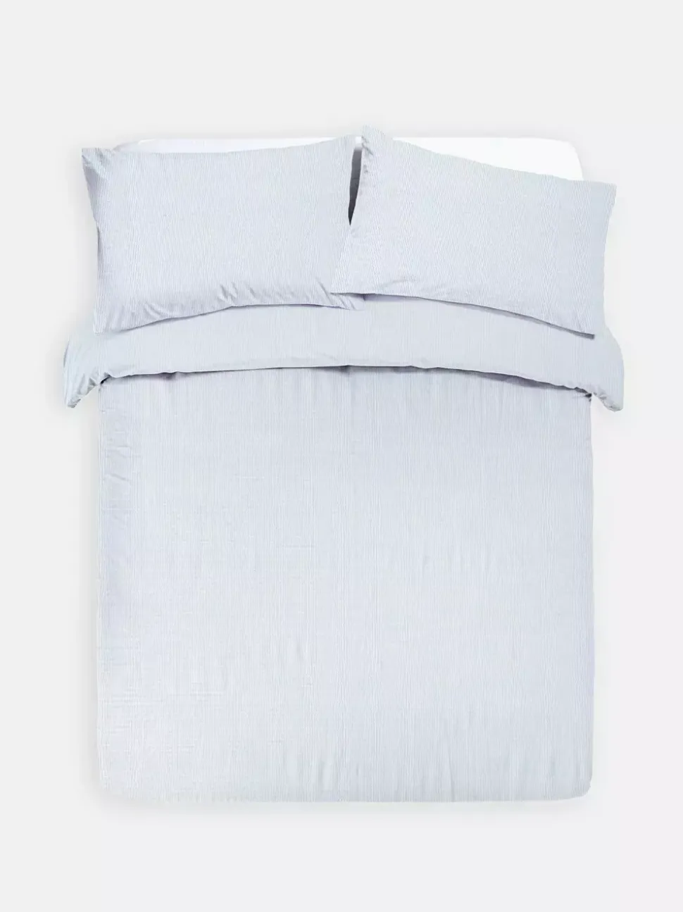 Pościel z materiału seersucker w paski, rozmiar king