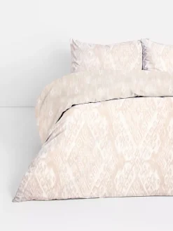 Pościel ze spranym wzorem ikat na łóżko king