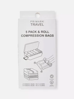 Podróżne torby kompresyjne, 5 szt.