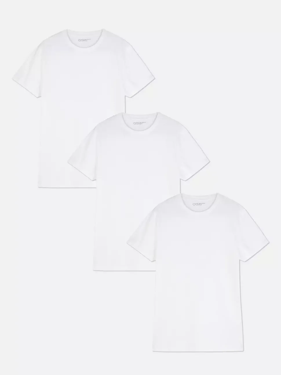 Podstawowe T-shirty z okrągłym dekoltem, 3 szt.