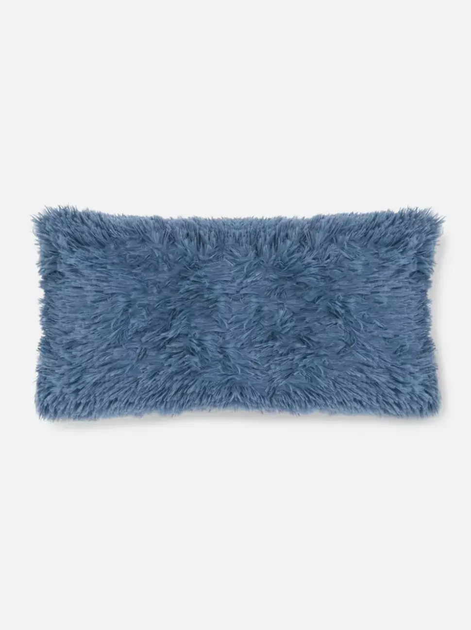Podłużna poduszka ze sztucznego futra