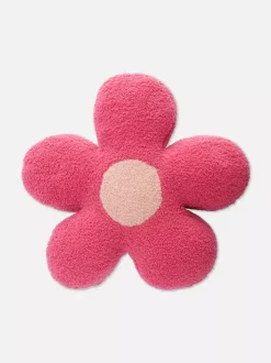 Poduszka z tkaniny pętelkowej w kwiaty