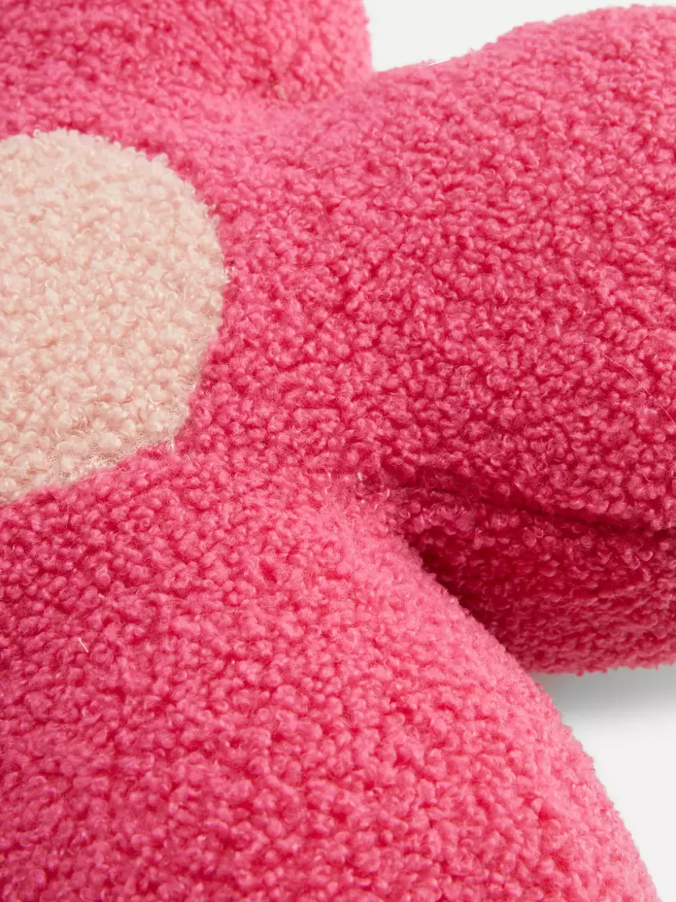 Poduszka z tkaniny pętelkowej w kwiaty