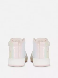 Podświetlane wysokie buty sportowe w gwiazdki