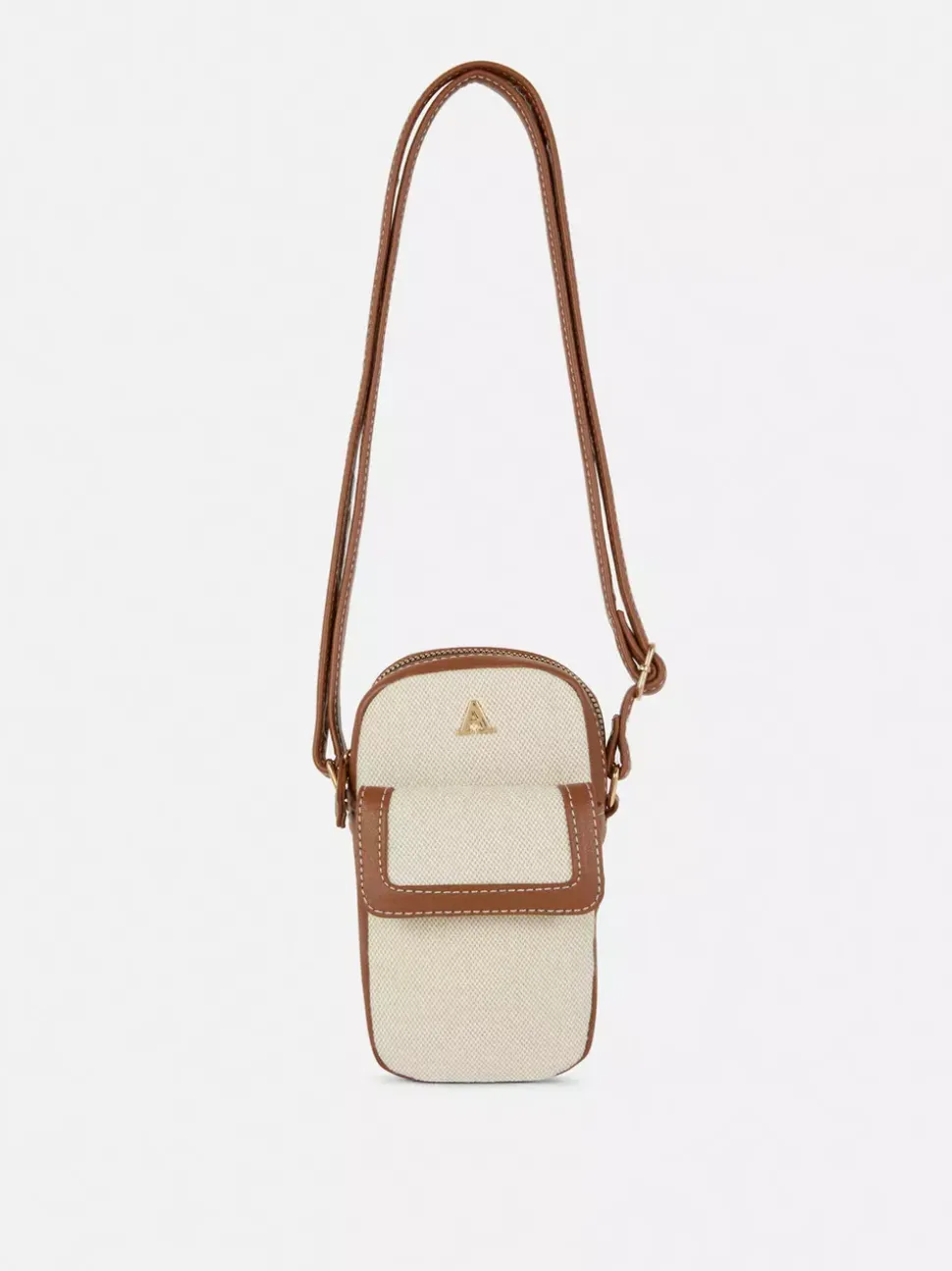 Pokrowiec na telefon z płótna i sztucznej skóry