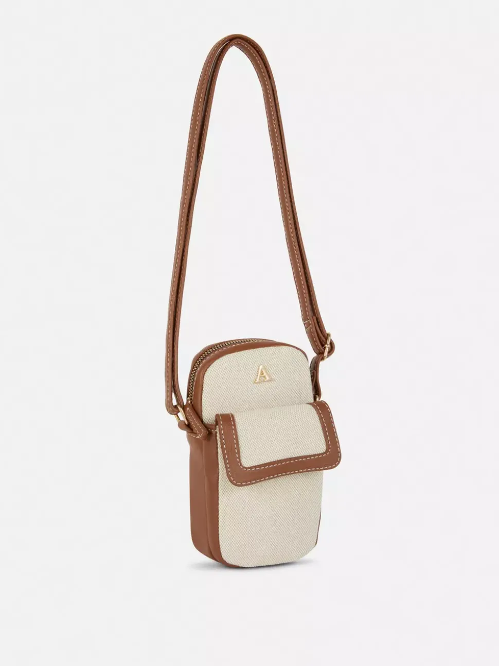 Pokrowiec na telefon z płótna i sztucznej skóry