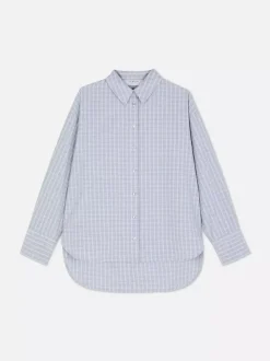 Popelinowa koszula z długim rękawem