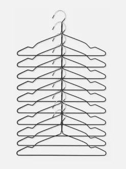 Powlekane metalowe wieszaki, 10 szt.