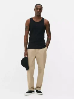 Prążkowana koszulka bez rękawów