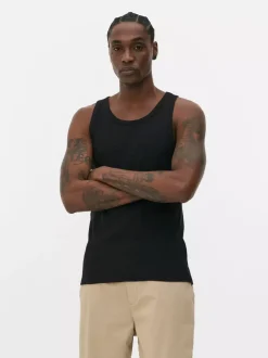 Prążkowana koszulka bez rękawów