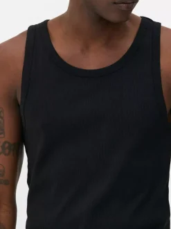 Prążkowana koszulka bez rękawów