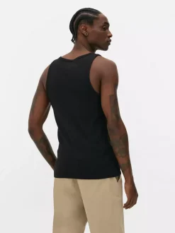 Prążkowana koszulka bez rękawów