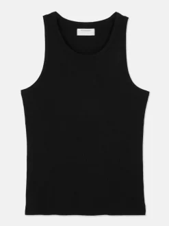 Prążkowana koszulka bez rękawów