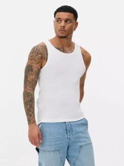 Prążkowana koszulka bez rękawów