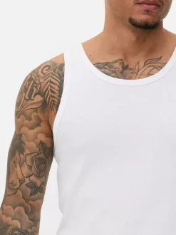 Prążkowana koszulka bez rękawów