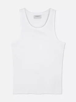 Prążkowana koszulka bez rękawów