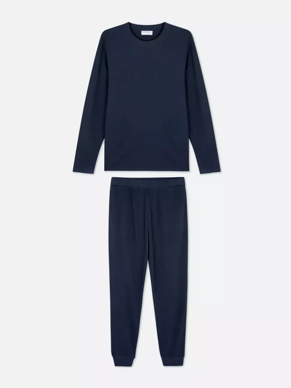 Prążkowana piżama ze ściągaczami