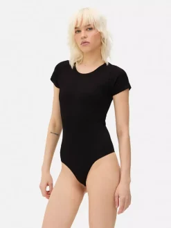 Prążkowane body typu T-shirt