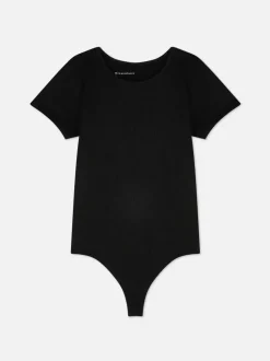 Prążkowane body typu T-shirt