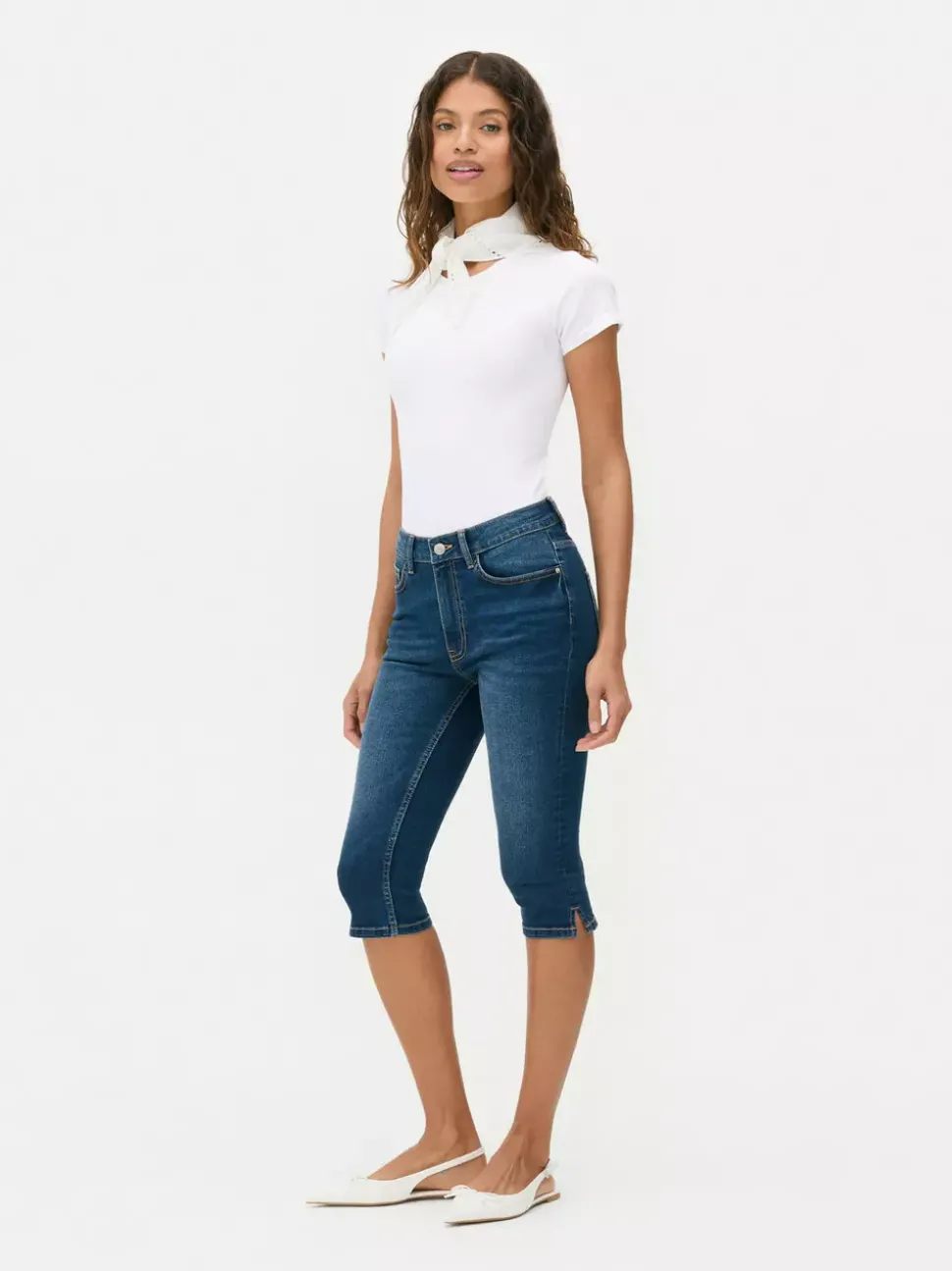 Prążkowane body typu T-shirt