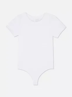 Prążkowane body typu T-shirt