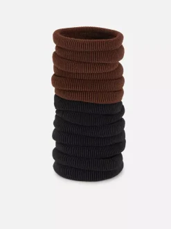 Prążkowane gumki do włosów z tkaniny, 20 szt.