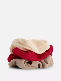 Prążkowane gumki owijki do włosów, 3 szt.