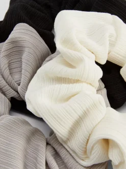 Prążkowane gumki owijki do włosów, 3 szt.