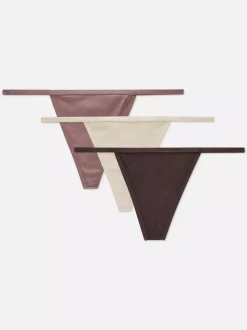 Prążkowane stringi, 3 szt.