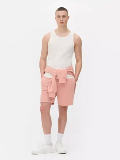 Prążkowany top bez rękawów na co dzień