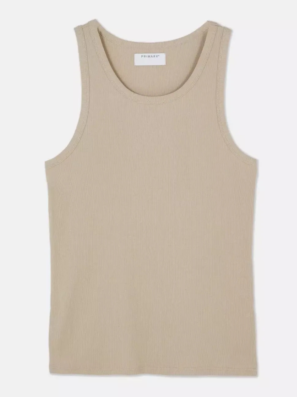 Prążkowany top bez rękawów na co dzień