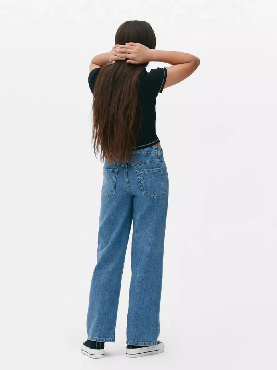 Prążkowany T-shirt z krótkim rękawem