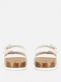 Profilowane sandały z podwójnym paskiem