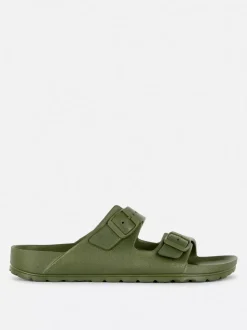 Profilowane sandały z podwójnym paskiem