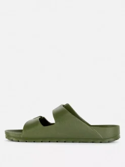 Profilowane sandały z podwójnym paskiem