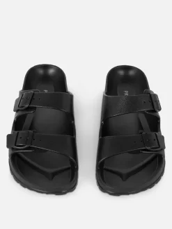 Profilowane sandały z podwójnym paskiem