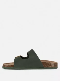 Profilowane sandały z podwójnym paskiem