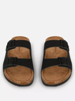 Profilowane sandały z podwójnym paskiem