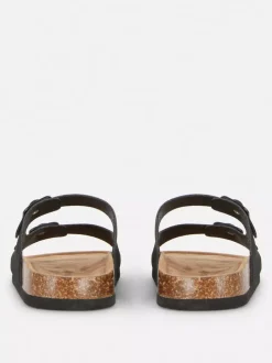 Profilowane sandały z podwójnym paskiem
